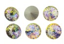 Ideal crystals, rivoli, rainbow patina, 12mm - x2