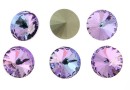 Ideal crystals, rivoli, mix violet vitrail, 12mm - x2