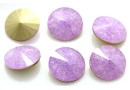 Ideal crystals, rivoli, mix violet crackled, 14mm - x2