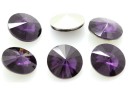 Ideal crystals, rivoli, purple velvet, 14mm - x2