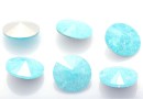 Ideal crystals, rivoli, mix light blue crackled, 14mm - x2