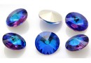 Ideal crystals, rivoli, bermuda blue, 14mm - x2