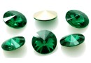 Ideal crystals, rivoli, emerald, 18mm - x1