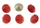 Ideal crystals, chaton, mix red-orange crackled, 8mm - x6