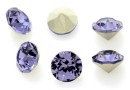 Ideal crystals, chaton, tanzanite, 10mm - x2