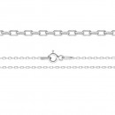 Chain, 925 silver, oval, 45cm - x1