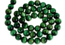 Green tiger eye, round, 4.5mm