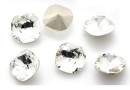 Ideal crystals, fancy square, crystal, 6mm - x2