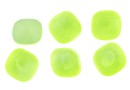 Ideal crystals, fancy square, neon yellow, 12mm - x2