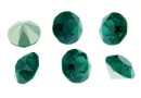 Ideal crystals, chaton, emerald, 10mm - x2