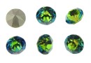 Ideal crystals, chaton, green laguna, 8mm - x6