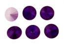 Ideal crystals, rivoli, purple velvet, 18mm - x1
