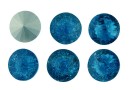 Ideal crystals, rivoli, mix indicolite crackled, 14mm - x2