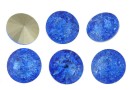 Ideal crystals, rivoli, mix sapphire crackled, 14mm - x2
