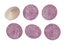 Ideal crystals, rivoli, mix light amethyst crackled, 12mm - x2