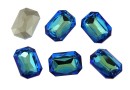 Ideal, rivoli cabochon, bermuda blue, 14x10mm - x1