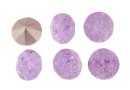 Ideal crystals, chaton, mix violet crackled, 8mm - x6