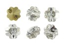 Ideal, button bead, crystal, 10mm - x1