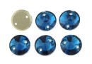 Ideal, link, blue zircon, 10mm - x2