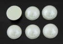 Ideal crystals, cabochon, ivory, 3.8mm - x10