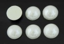 Ideal crystals, cabochon, ivory, 8.5mm - x2
