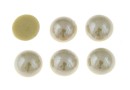 Ideal crystals, cabochon, beige, 6.5mm - x2