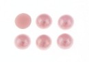 Ideal crystals, cabochon, pink chifon, 3.8mm - x10