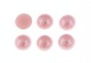 Ideal crystals, cabochon, pink chifon, 3.8mm - x10