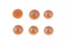 Ideal crystals, cabochon, glamour brown, 3.8mm - x10