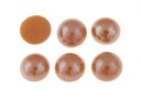 Ideal crystals, cabochon, chocholate brown, 8.5mm - x2