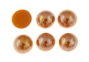 Ideal crystals, cabochon, ochre delite, 3.8mm - x10