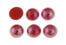 Ideal crystals, cabochon, red coral, 8.5mm - x2