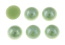 Ideal crystals, cabochon, pastel green, 3.8mm - x10