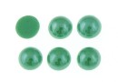 Ideal crystals, cabochon, mint green, 6.5mm - x2