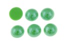 Ideal crystals, cabochon, intense peridot green, 3.8mm - x10