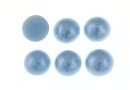 Ideal crystals, cabochon, sky blue, 3.8mm - x10