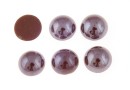 Ideal crystals, cabochon, brown, 3.8mm - x10