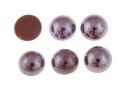Ideal crystals, cabochon, brown, 3.8mm - x10
