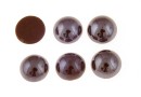 Ideal crystals, cabochon, intense brown, 6.5mm - x2
