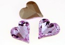 Swarovski, fancy inima, violet, 27x25mm - x1