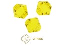 Preciosa, bicone bead, citrine, 3mm - x40