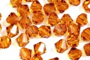 Preciosa, bicone bead, topaz, 3mm - x40