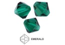 Preciosa, margele bicone, emerald, 3mm - x40