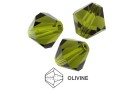 Preciosa, bicone bead, olivine, 3mm - x40