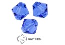 Preciosa, bicone bead, sapphire, 3mm - x40
