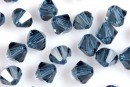 Preciosa, bicone bead, montana, 3mm - x40