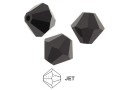Preciosa, bicone bead, jet, 3mm - x40