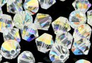 Preciosa, bicone bead, aurore boreale, 3mm - x40