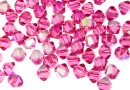 Preciosa, bicone bead, rose AB, 3mm - x40