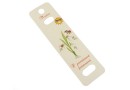 Carton martisor pentru bratari, ghiocel cu buburuza, 13x3.5cm- x50